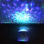 Night Light Projector Lamp, DIGOO DG-SNL Colorful Cosmos&Star 2-in-1 Pattern Party Light with 360 Degree Rotation, 4 Led Bead 4 Lighting Color Change for Woman/Kids/Baby/Children Party,Bedroom