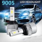 Led Headlight Bulb, kirlor Led Car Lights with COB Chips 8000 Lumens 6000K Cool White Adjustable-Beam Bulbs IP68 Waterproof All-in-One Conversion Kit 9005(HB3) – 2 Year Warranty