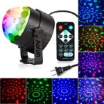 Disco Lights Sound Activated with Remote,Party Lights Disco Ball Light,Stage lights-Multi Colors Rotating Magic LED Strobe Lights for Halloween,Xmas Parties,Room,Pool,Club,Home,Church,Karaoke,Wedding