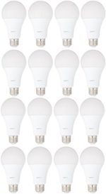 AmazonBasics 100 Watt Equivalent, Daylight, Non-Dimmable, A21 LED Light Bulb, 16-Pack