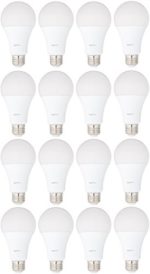 AmazonBasics 100 Watt Equivalent, Soft White, Non-Dimmable, A21 LED Light Bulb, 16-Pack