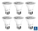 Hyperikon PAR20 LED Dimmable Bulb 8W (50W Equivalent), Spot Light Bulb, 2700K (Warm White), Medium Base (E26), CRI90+, UL and Energy Star – Perfect for Outdoor, Spotlight, Living Room (6 Pack)
