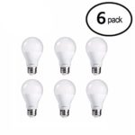 Philips LED Bulb 6 Pack, 60 Watt Equivalent, Soft White (2700K) A19 Dimmable, Medium Screw Base