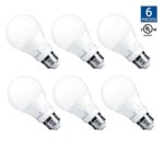Hyperikon A19 Dimmable LED Light Bulb, 9W (60W Equivalent), ENERGY STAR Qualified, 2700K (Warm White), CRI90+, 800 Lumens, Medium Screw Base (E26), UL-Listed, Standard Light Bulb (6 Pack)