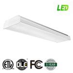 AntLux 2FT LED Wraparound Flushmount LED Garage Lights – 20W 2400LM – 4000K Neutral White – Integrated Low Profile Commercial Linear Ceiling Lighting Fixture