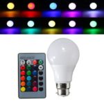 B22 Led Bulbs – B22 3w Dimmable Rgb Color Changing Led Light Lamp Bulb Remote Control Ac85-265v – Color Bulb Remote Changing Light Bulbs Lights Colored – Led – 1PCs