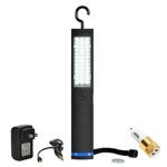 Cordless Led Work Light Rechargeable – DAWAY W6 Magnetic Flashlight Portable Work Light with Hook, 700lm Super Bright, 5000mAh, 7 Hrs Run Time, 4 Modes, Waterproof, Free Car Charger, 1 Year Warranty