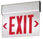Lithonia Lighting EDG 1 R EL M6 Aluminum LED Emergency Exit Sign