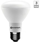 EcoSmart 50W Equivalent Soft White BR20 Dimmable LED Light Bulb (3-Pack)