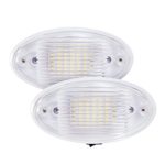 Kohree LED Ceiling Porch Light Fixture 12V RV Interior and Exterior Lighting for Trailer/Camper/Boat with On/Off Switch and Removable Lens, White Pack of 2