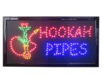 19×10 LED Neon Sign Lighting by Tripact Inc – Single Switch: Power for Business Identification – Hookah Pipes