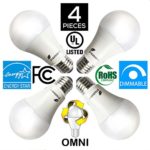 Fluxtronics A19 LED Light Bulb, Dimmable, ENERGY STAR, Omnidirectional, Medium Screw Base (E26), UL-Listed (3000K (Warm White), 100W, Dimmable)