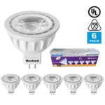 6 Pack MR16 LED Light Bulb, 90% Energy Saving, 3000K Warm White, 40 degree, AC/DC 12V, 5 Watts, 50W Halogen Bulb Equivalent, GU5.3 Base, by Boxlood