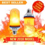 [NEW 2018 MODEL] LED Flame bulb light bulbs, Fire Decorative Flickering effect, 105pcs 2835 Simulated Decor Atmosphere Lighting Vintage Flaming for Bar, patio, Festival Decoration By CS & Co.