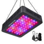600W LED Grow Light, Growstar Double Chips LED Grow Lamp Full Spectrum for Hydroponic Indoor Plants Flower and Veg with UV IR Daisy Chain (12-Band)