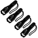 4 Pcs Military Grade 5 Mode XML T6 S3000 Lumens Tactical Led Waterproof Flashlight – Get 4 for Only $29.95