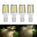 Kohree 2.5W LED Replacement Landscape Pathway Light Bulb 12V AC/DC Wedge Base T5 T10 for Malibu Paradise Moonrays and more (4 Pack, Natural White)