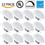 Sunco Lighting 12 PACK – 13W 5/6inch Dimmable LED Retrofit Recessed Lighting Fixture Baffle (=75W) 4000K Cool White White Energy Star, UL, LED Ceiling Light – 965 Lumens Recessed LED Downlight