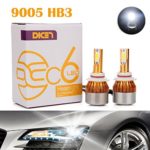 9005 HB3 LED Headlight Bulbs 12000LM 120W 6000K Cool White COB Chips Replace High Beam/Low Beam/Fog Light Plug & Play – 2 Yr Warranty (Pair)