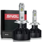 SNGL Super FocusBeam LED Headlight Bulbs – Anti-flicker kit – H7 High Beam LED – 5500K Daylight White – 2 Yr Warranty