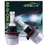 ZX2 H13 9008 8000LM LED High Low Dual Beam Headlight Conversion Kit,High Low Beam in One Bulb,for Replacing Halogen Headlamp All-in-One Conversion Kits,COB Technology,6500K Xenon White, 1 Pair