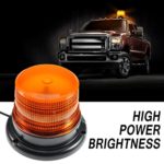 Amber led Light, Dinfu Emergency Powerful Magnetic Flashing Warning Beacon for Truck Ship Yacht Vehicle School Bus