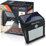 SOLVAO Solar Motion Sensor Light (12 LED) – Outdoor Security Lighting with Motion Activated On / Off Feature – Durable Waterproof & Heatproof Build – 800 mAh Solar Powered Rechargeable Battery