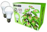 Miracle LED Almost Free Energy 150W Commercial Hydroponic Ultra Grow Lite – Daylight White Full Spectrum LED Indoor Plant Growing Light Bulb For DIY Horticulture & Indoor Gardening (604305) 2Pack