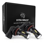 YITAMOTOR 2x 1500LM Extremely Bright 60W 9005 HB3 Projection DRL Fog Light LED Bulb Xenon White 6000k Non-polarity