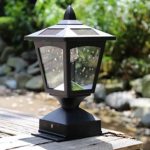 4 x 4 Solar Powered Post Cap Light Wood Fence Posts Pathway,Deck,Fence Light (pack 1)