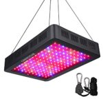 1500W LED Grow Light, Growstar Double Chips LED Grow Lamp Full Spectrum for Hydroponic Indoor Plants Flower and Veg with UV IR Daisy Chain (12-Band)