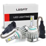 LASFIT 9006/HB4 CREE LED Chips Fanless LED Headlight Bulbs 6000LM 6000K Xenon White Lo/Fog Light（1 Pair）