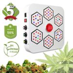 LED Grow Light Full Spectrum for Indoor Plants Veg and Flower Dimmable COB Growing Lamps for Marijuana BloomBeast A520 520w 13 Band with UV IR 3 Dimmers hydroponics lighting(5 Years Warranty)