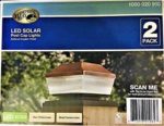 Outdoor Solar Copper LED Post-Light (2-Pack)