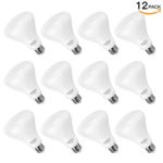 SHINE HAI BR30 LED Light Bulbs, 65W Equivalent LED Bulb 5000K Daylight White, 650 Lumens E26 Medium Base Non-dimmable Flood Lighting Bulbs, 12-Pack