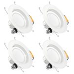 SGL 6 Inch Dimmable LED Downlight, 13W (100W Replacement), 3000K Soft White, 1050Lm, Retrofit LED Recessed Lighting Fixture, LED Ceiling Light, 4-Pack