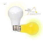 GLOUE Bug Light 6W Mosquitoes Repellent Bug Lamp Liquid Cooled LED Light Bulbs Breakproof Yellow Light Dual-Model with Normal White Light Non-Dimmable