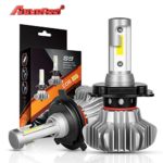 H4 LED Headlight Bulbs Autofeel 9003 HB3 12V 8000LM 360°Beam Angle Built-in Driver Lamp All-in-One Conversion Bulb Kit High Low Beam with Cool White Lights – 1 Year Warranty