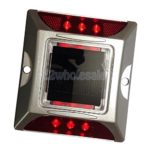 1pcs LED Aluminum Solar Deck Lights Dock Path Road Lights Marker Light Red