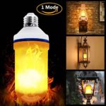 LED Flame Fire Upside Down Light Bulbs, E26 Flickering Flame Effect Light Bulb Decorative Atmosphere Lighting for Indoor and Outdoor Bar/ Home/ Backyard Decoration (1 Mode)