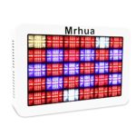 Mrhua Reflector-Series LED plant light, 450W Full Spectrum LED Grow Light with Daisy Chain Plant Growing Lamp for Indoor Plants Hydroponic Greenhouse Seedlings Veg & Flowering