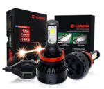DLUMINA H11 H8 H9 LED Headlight Bulbs Conversion Kit, CREE XHP50 8,000Lm 6000K Xenon White, Low Beam Headlamp, High Beam Headlights, Fog Light, HID or Halogen Head light Replacement – 3 Year Warranty