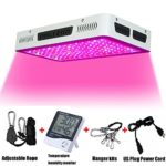 Phlizon Newest Winter 1500W High Power Series Plant LED Grow Light,with Thermometer Humidity Monitor,with Adjustable Rope,Double Chips Full Spectrum Grow Lamp for Marijuana Indoor Medical Cannabis