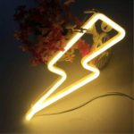 Neon Light,LED Lightning Sign Shaped Decor Light,Wall Decor for Chistmas,Birthday party,Kids Room, Living Room, Wedding Party Decor (Warm White)