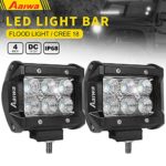 LED Lights Bars, Aaiwa LED Work Lights 4inch 18W Flood LED Pods Driving Fog Lights for Off-road,Truck, Car, ATV, SUV, Jeep,Boat Light,5 years Warranty