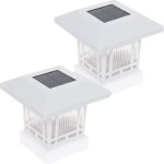 2 Pack Westinghouse Solar 20 Lumens Post Cap Light for 4 x 4 Wood Posts (White)