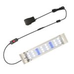 GOOBAT LED Aquarium Lighting, Fish Tank Hood Led Light for Planted and Marine Aquariums, White and Blue LED Lighting, 12-Inch, 8W