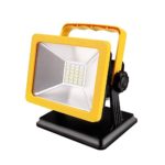15W Spotlights Work Lights (60W Equivalent) Outdoor Camping Lights, Waterproof LED Flood Lights, Stand Industrial Working Light, Rechargeable Lithium Batteries (With USB Ports and Special SOS Modes)