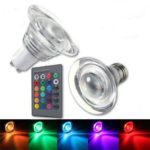 Gu10 Led Bulbs – E27/Gu10 4w Color Changeing Rgb Led Magic Bulb Lamp Spotlightt Remote 85-265v – 1PCs