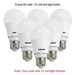 DC LED Bulbs-Low Voltage,AC or DC 12 Volt,RV Light Bulbs,Medium Screw Base (E26),Daylight,Equal 60W Incandescent Bulb for RV Camper Marine,Off Grid and Solar Light Fixture (6pcs of Pack)